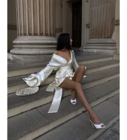 Khirzad Femme Rio Nina Robe Short Ivory Size S AU 8 for rent on The Volte - image 6