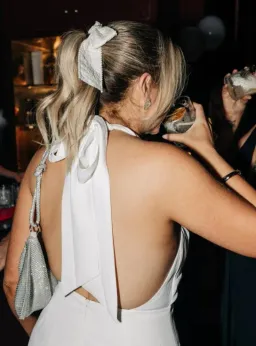 Odd Muse Ultimate Halter Mini White Dress Size AU 6 for rent on The Volte - image 2