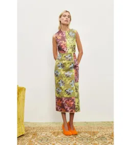 Alemais Adriana Jacquard Midi Gown Multi Floral Size AU 12 for rent on The Volte - image 1