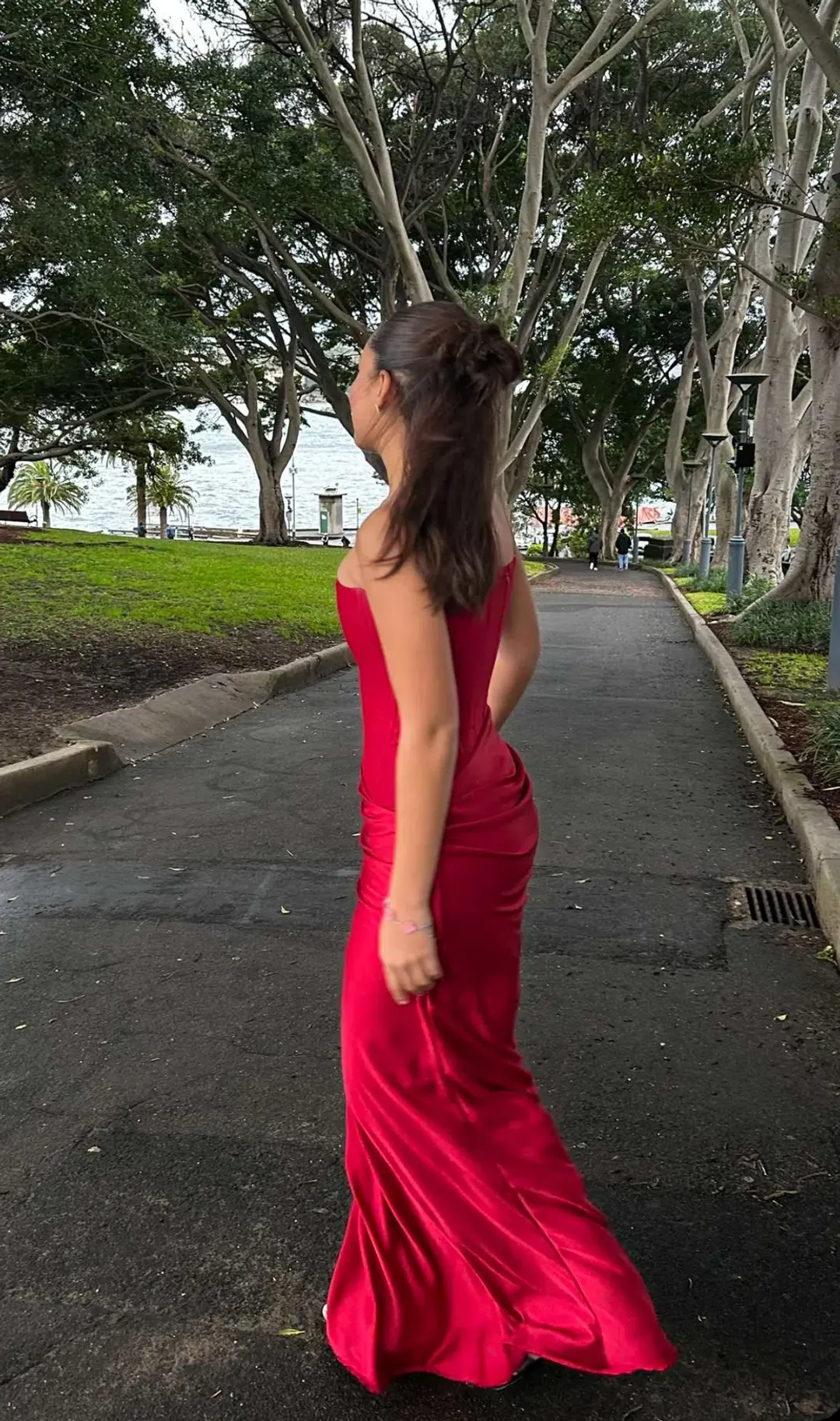 HNTR the label Huxley Maxi Gown in Wine Size S / AU 8 for rent on The Volte - main image