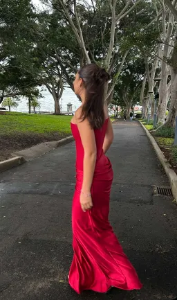 HNTR the label Huxley Maxi Gown in Wine Size S / AU 8 for rent on The Volte - image 5