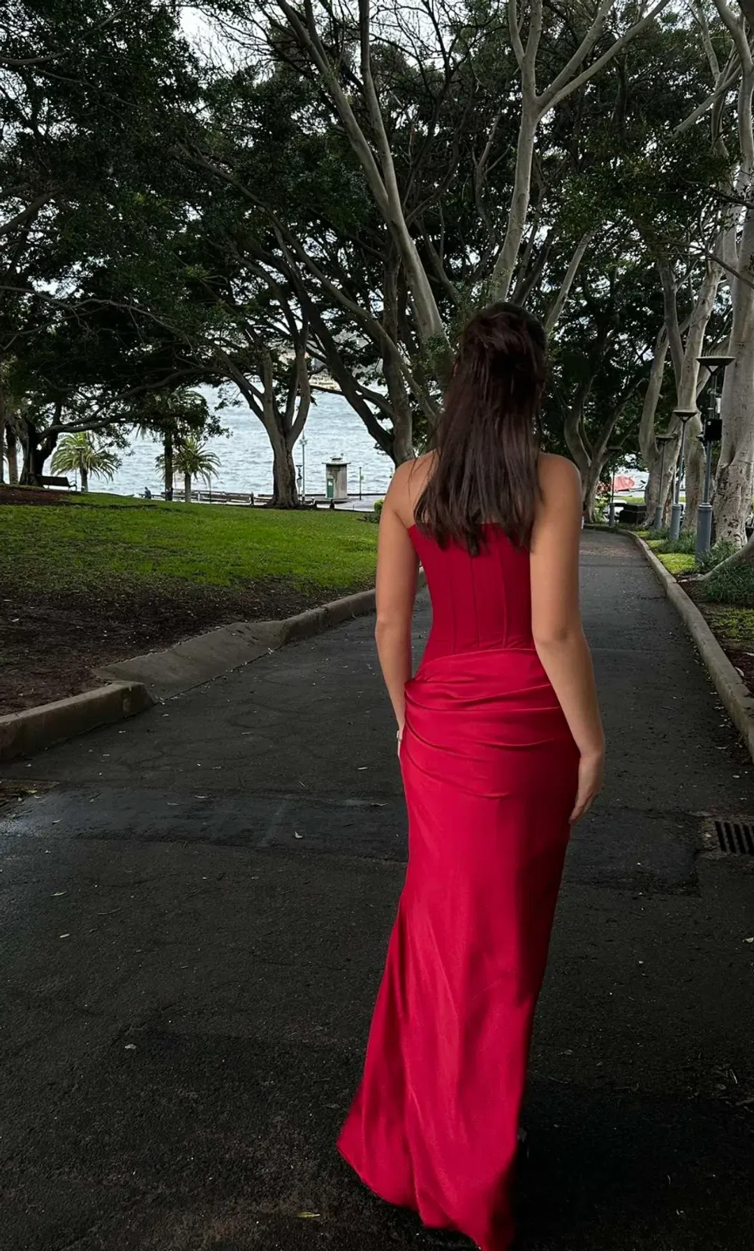 HNTR the label Huxley Maxi Gown in Wine Size S / AU 8 for rent on The Volte - main image