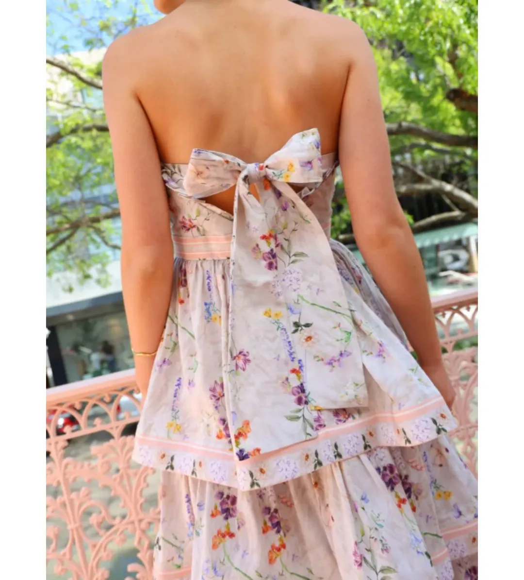 Aqua Blu Heidi Maxi Dress Moonflower Size XS AU 6 for rent on The Volte - main image