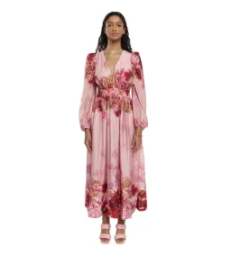 Sheike Swan Lake Midi Dress Pink Floral Size AU 16 for rent on The Volte - image 1