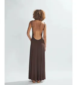 One Mile the Label Sammy Maxi Dress Brown Size AU 8 for rent on The Volte - image 3