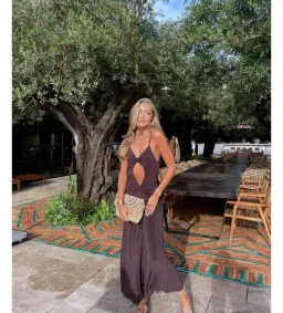 One Mile the Label Sammy Maxi Dress Brown Size AU 8 for rent on The Volte - image 5