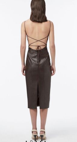 Manning Cartell Alter Egos Backless Midi Dress Brown Size 8 for rent on The Volte - image 3