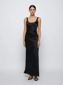 Anna Quan Etta Maxi Dress in Ink Black Size AU 10 for rent on The Volte - image 2