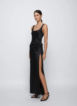 Anna Quan Etta Maxi Dress in Ink Black Size AU 10 for rent on The Volte - image 1