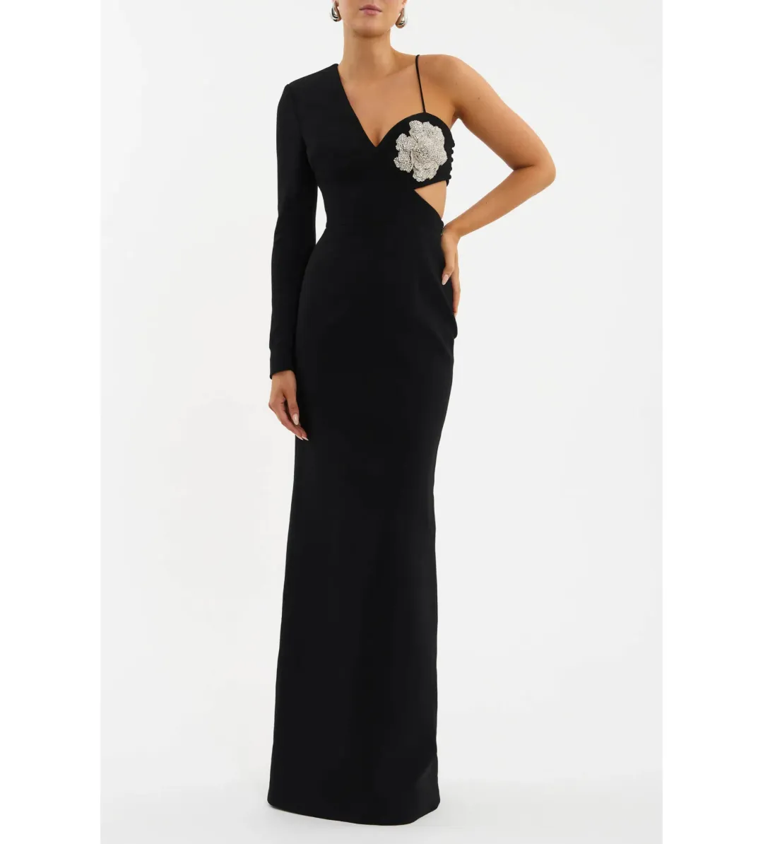 Rebecca Vallance Sachiel Maxi Gown Black Size 10 for rent on The Volte - main image