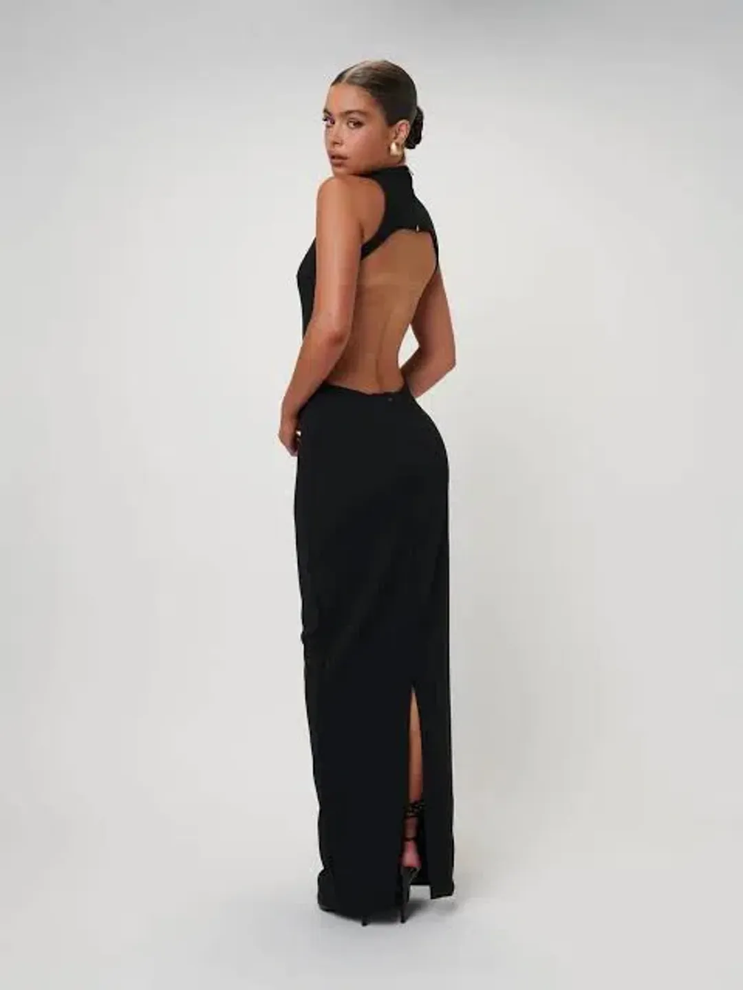 Effie Kats Ambre Gown Maxi Black Size AU 8 for rent on The Volte - main image