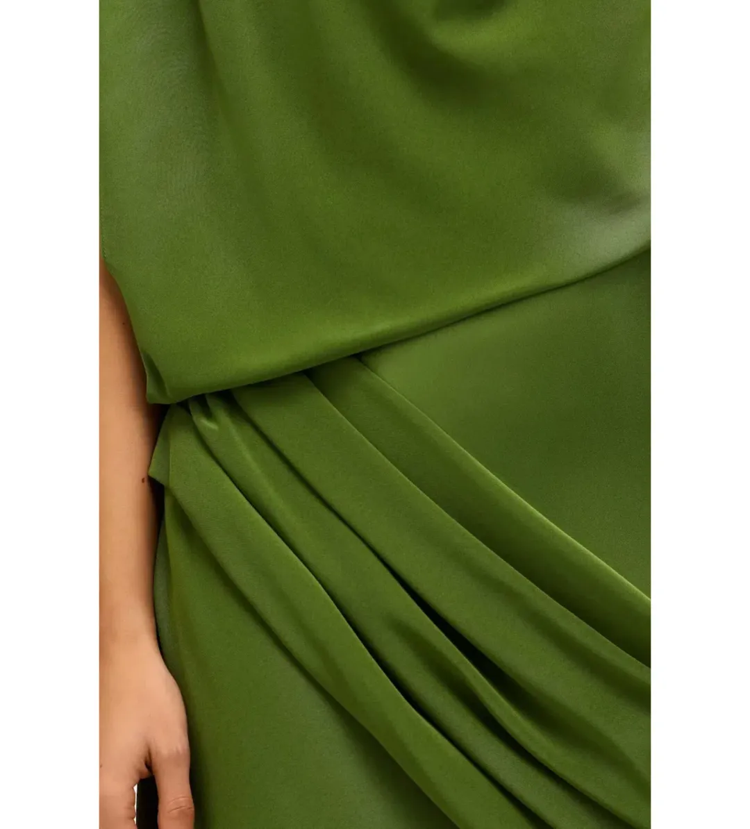 Acler Woodline Maxi Dress Fern Green Size AU 10 for rent on The Volte - main image