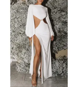 Effie Kats Gisele Gown in Ivory Size XXS/AU 4 for rent on The Volte - image 2