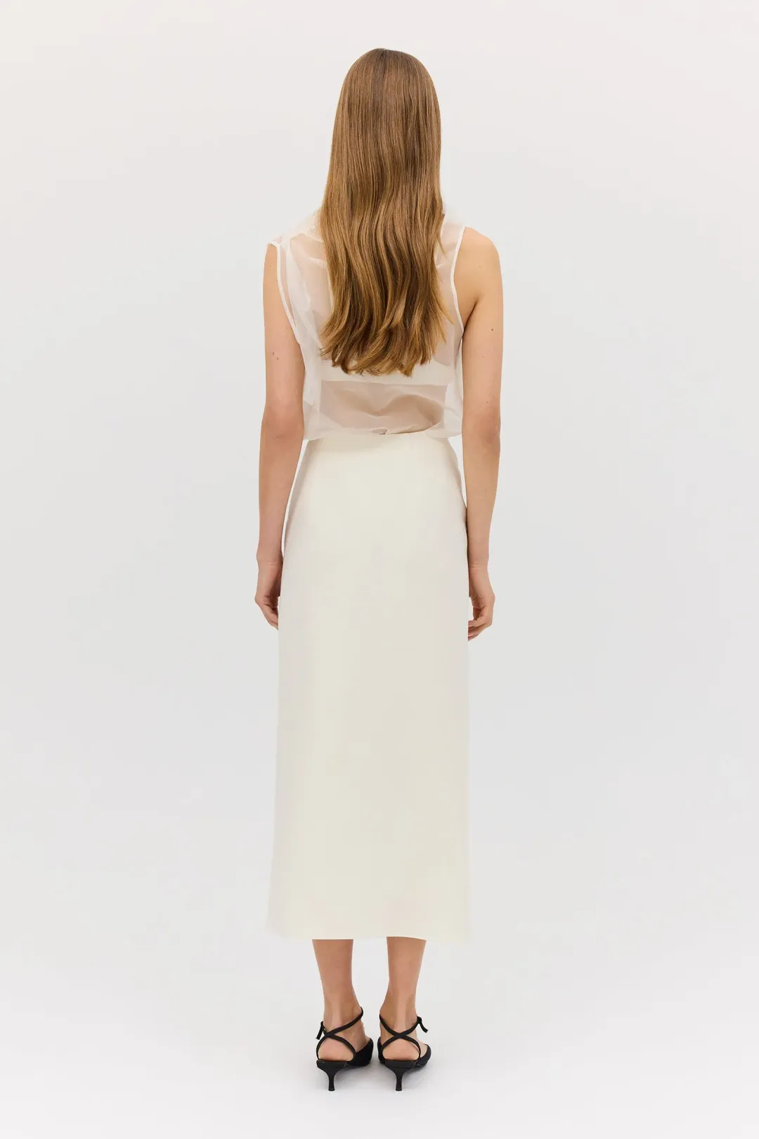 Bianca Spender Cream Organza Cezanne Top Size 10/M for rent on The Volte - main image