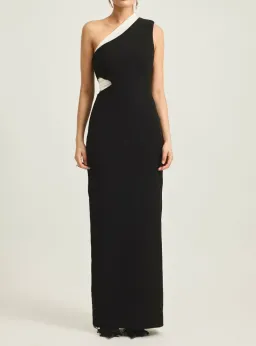 Tojha Tabitha Off Shoulder Gown in Black Size 6 for rent on The Volte - image 1