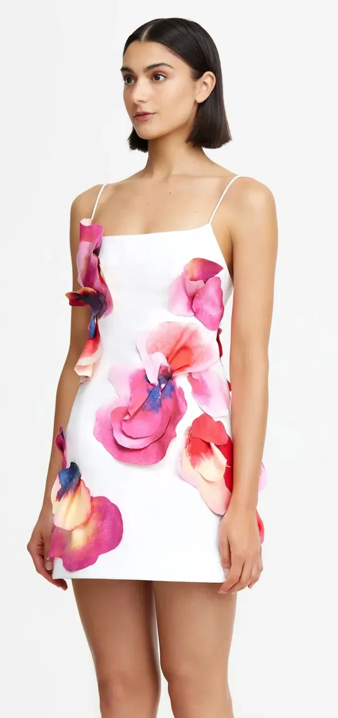 Acler Miltonrise Mini Dress White Print Size 8  for rent on The Volte - main image