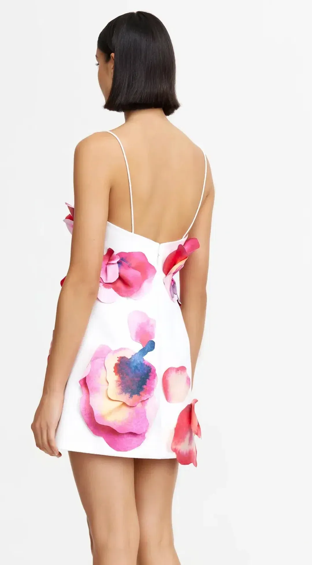 Acler Miltonrise Mini Dress White Print Size 8  for rent on The Volte - main image