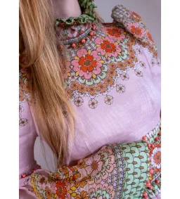 Zimmermann Kaleidoscope Bell Sleeve Gown Multi Floral Size 3 AU 14 for rent on The Volte - image 6