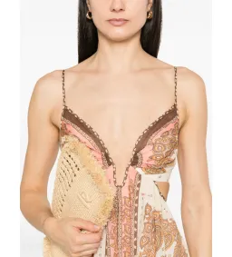 Zimmermann Maxine Plunge Maxi Dress Multi Size 10 for rent on The Volte - image 3