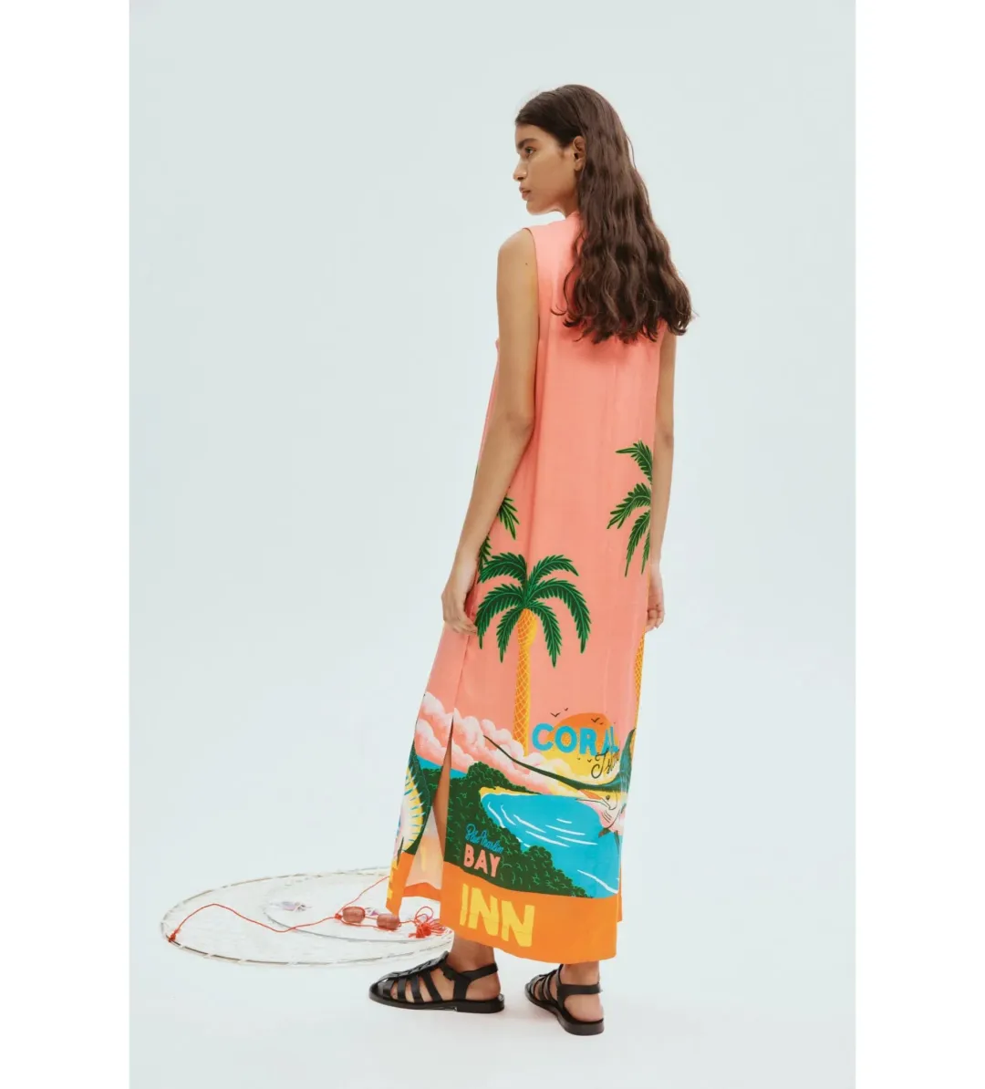 Alemais Paradiso Silk Midi Dress in Print Size 16 for rent on The Volte - main image