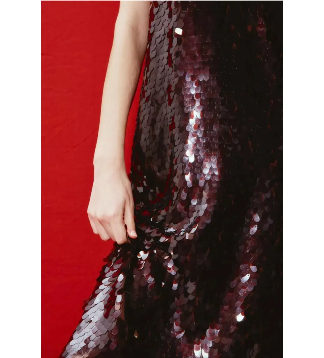 Alemais Geanie Sequin Gown In Chocolate Size L / AU 12 for rent on The Volte - main image