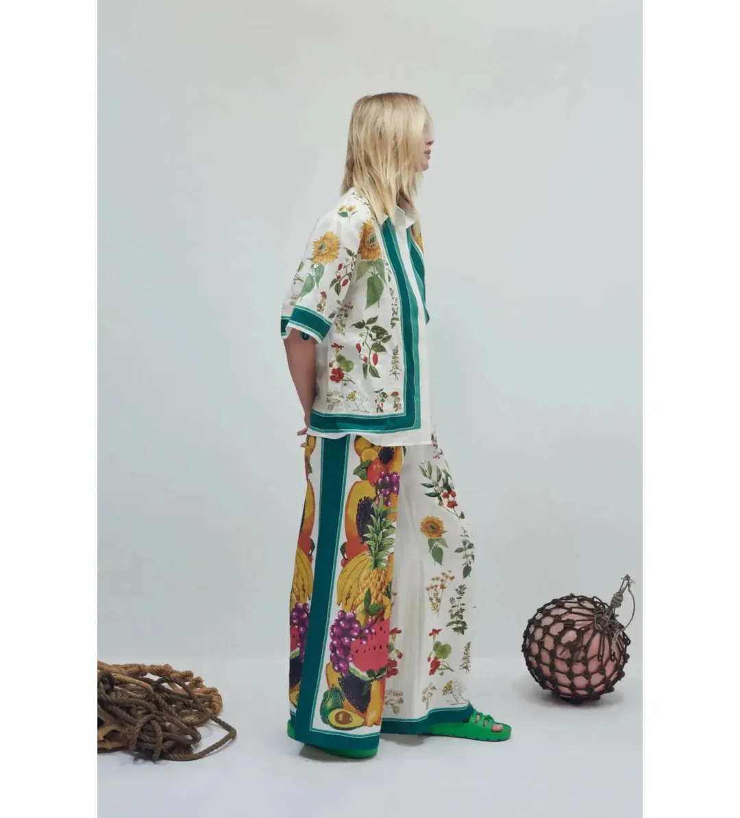 Alemais Frutta Shirt and Pants Set in Multi Size AU 14 for rent on The Volte - main image