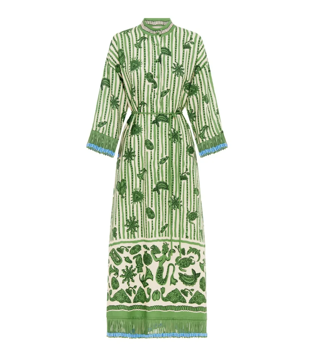 Alémais Lula Midi Dress Green Size AU 14 for rent on The Volte - main image