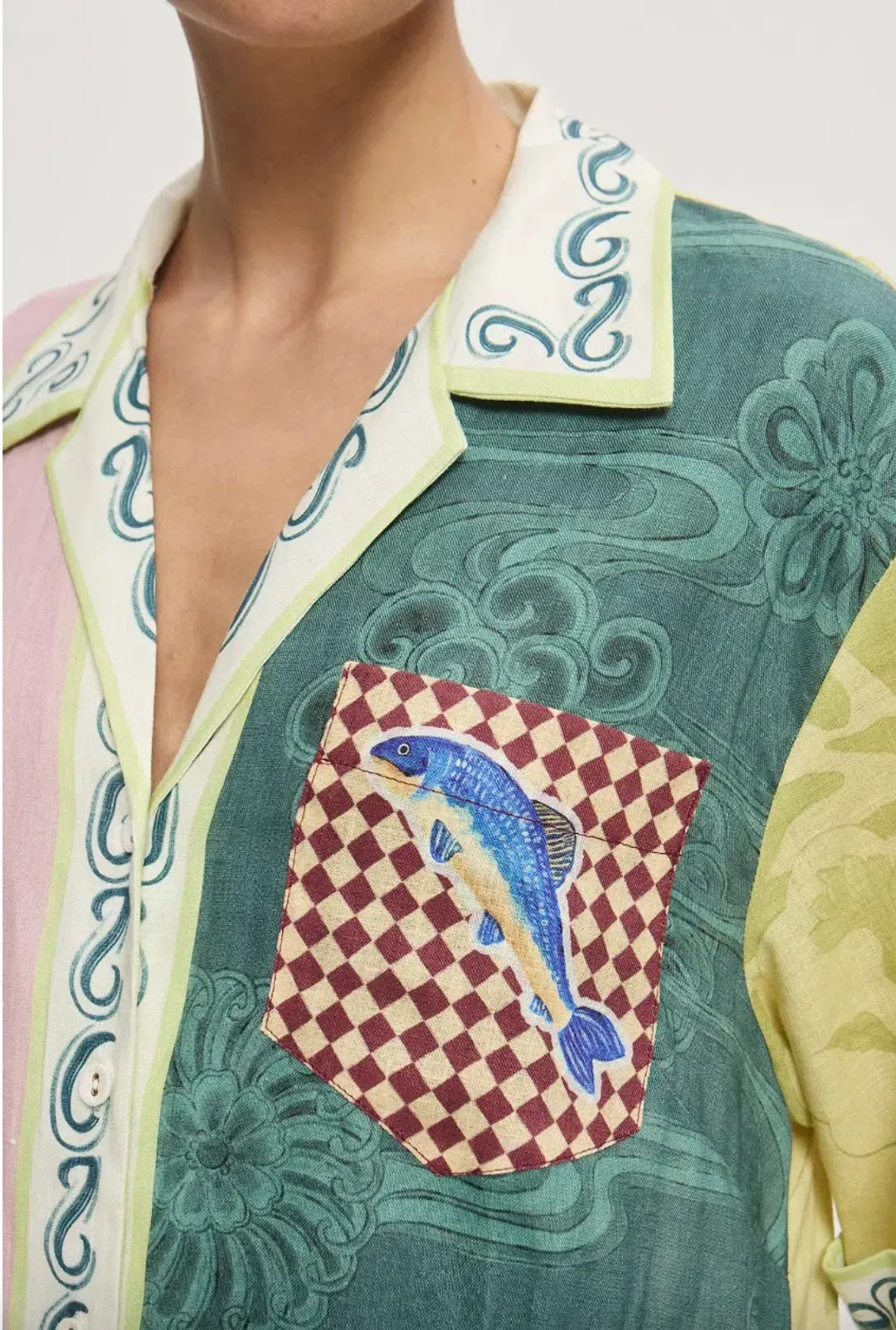 Alémais Rochester Mini Shirtdress Multi Size 16 for rent on The Volte - main image