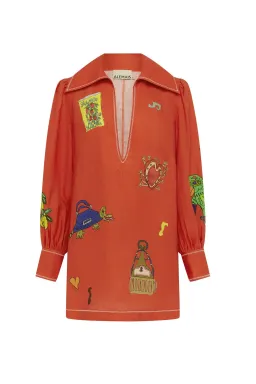 Alémais Contessa Mini Dress in Orange Size 16 for rent on The Volte - image 5