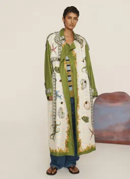 Alémais Bath House Trench Multi Size 14 for rent on The Volte - image 1