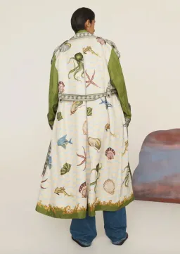 Alémais Bath House Trench Print  Size 16 for rent on The Volte - image 3