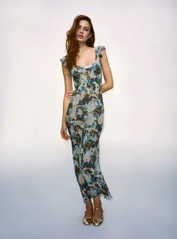 Realisation Par Lila Maxi Dress Blue Hydrangea Print Size S / AU 6-8 for rent on The Volte - image 1