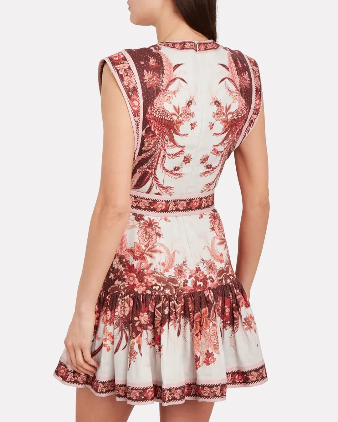 Zimmermann Wavelength Fluted Dress Print Size 12 for rent on The Volte - main image