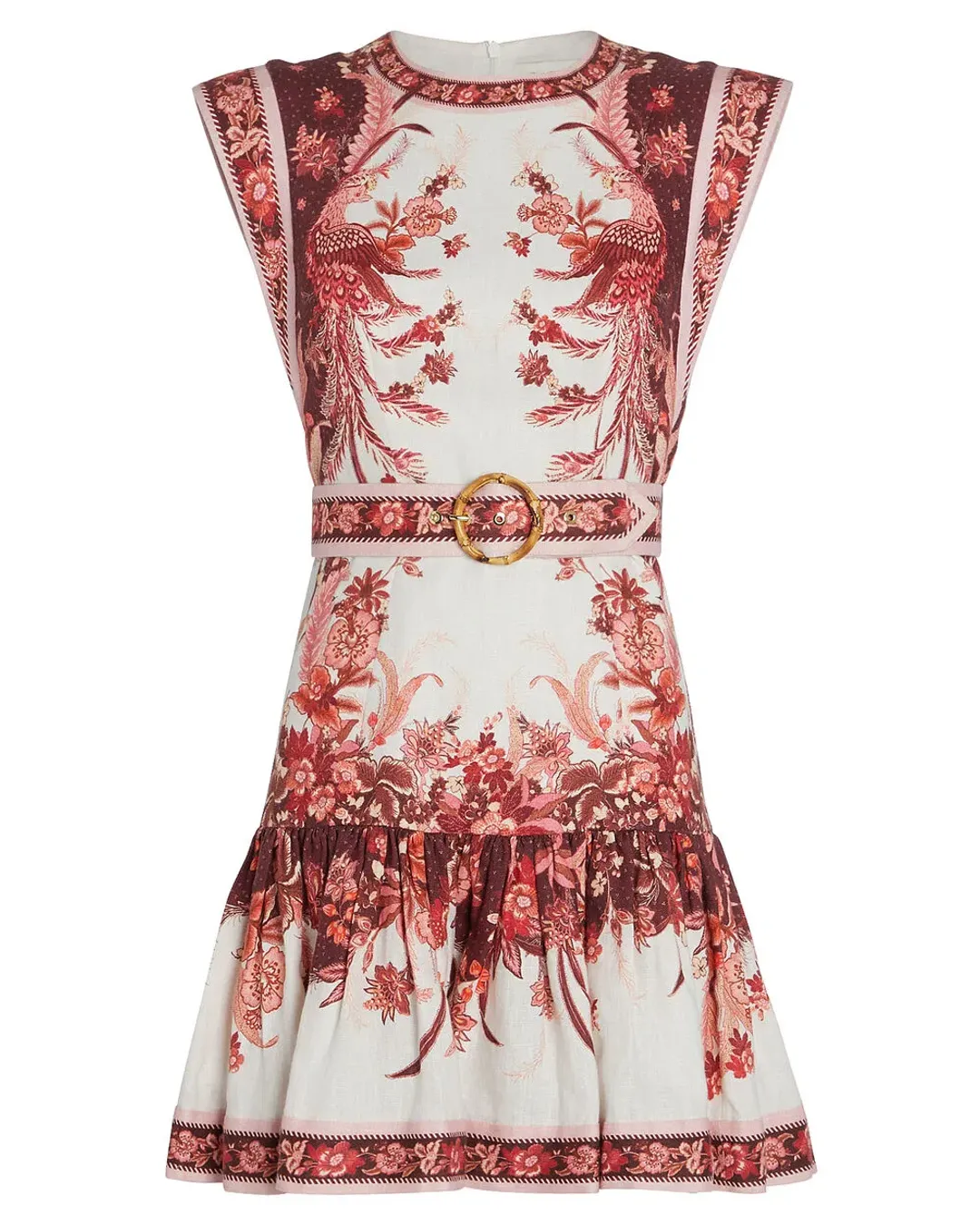 Zimmermann Wavelength Fluted Dress Print Size 12 for rent on The Volte - main image