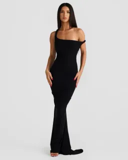 Melani the Label Maia Dress Maxi Black Size AU 6  for rent on The Volte - image 1