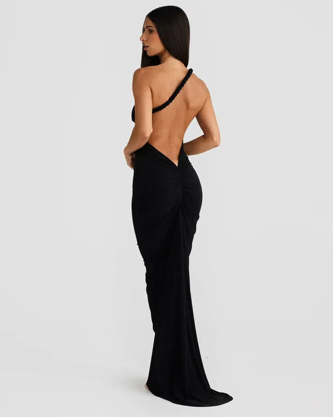 Melani the Label Maia Dress Maxi Black Size AU 6  for rent on The Volte - main image