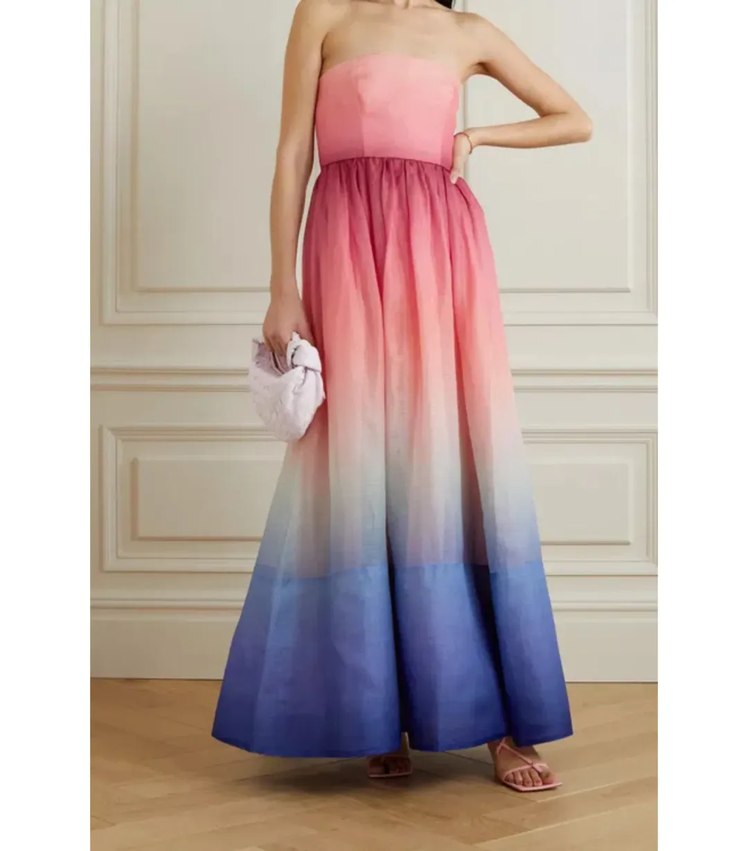 Zimmermann Postcard Strapless Maxi Dress Ombre Size 3 / AU 12- 14 for rent on The Volte - main image
