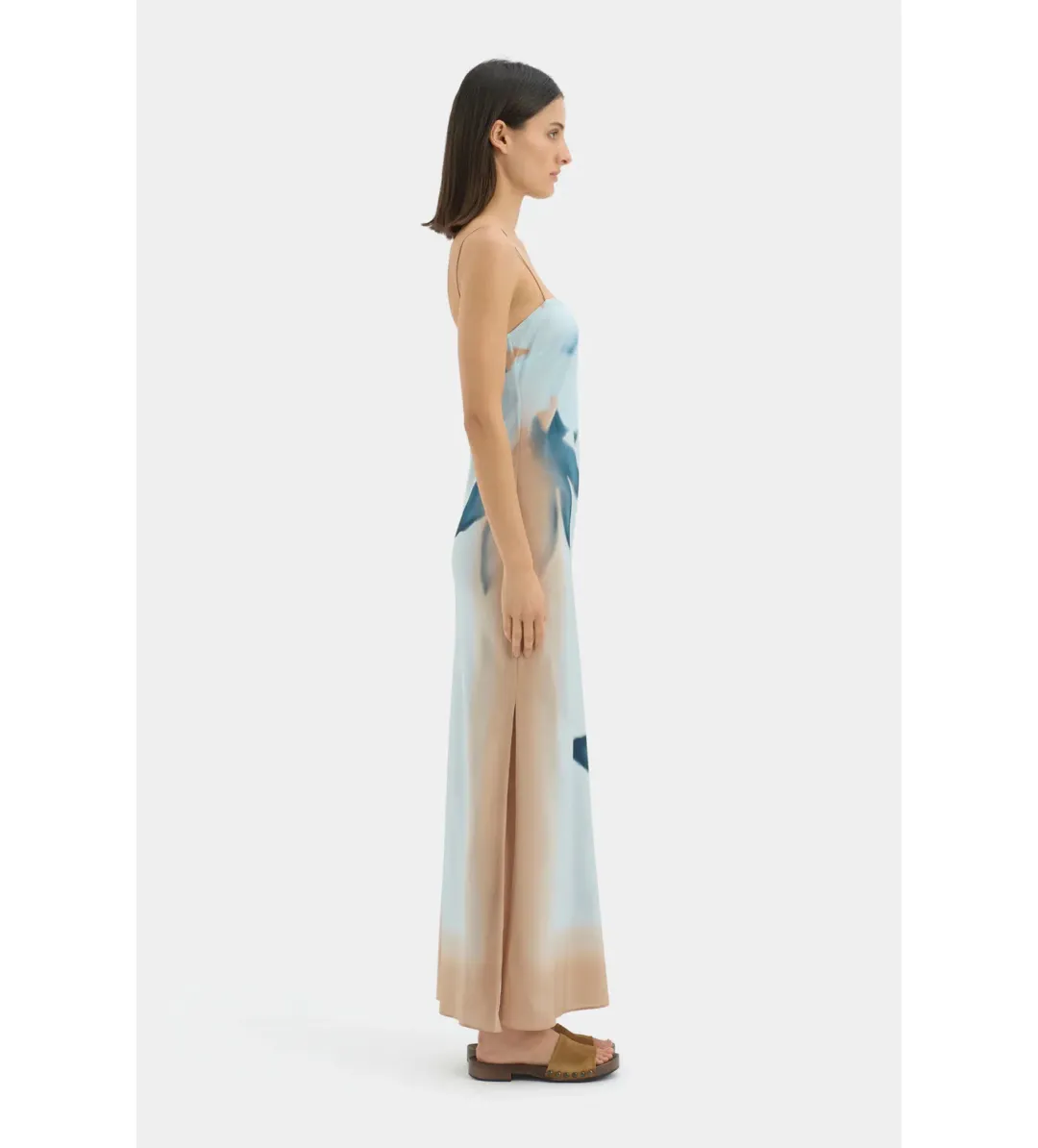 Sir The Label Serene Slip Maxi Dress Sequoia Blue Floral Size 2/AU 10 for rent on The Volte - main image