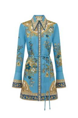 Alemais Cassie Mini Dress Blue Floral Size 12 for rent on The Volte - image 5