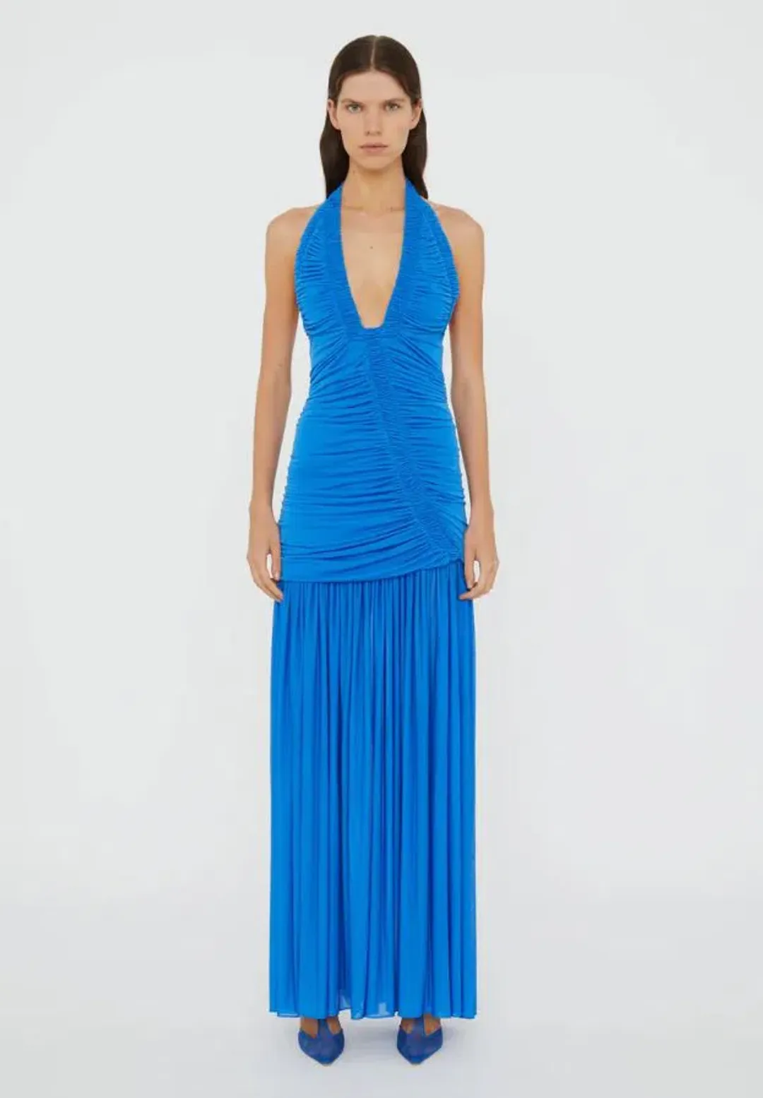 Christopher Esber Orion Gown in Lapis Size 8 for rent on The Volte - main image