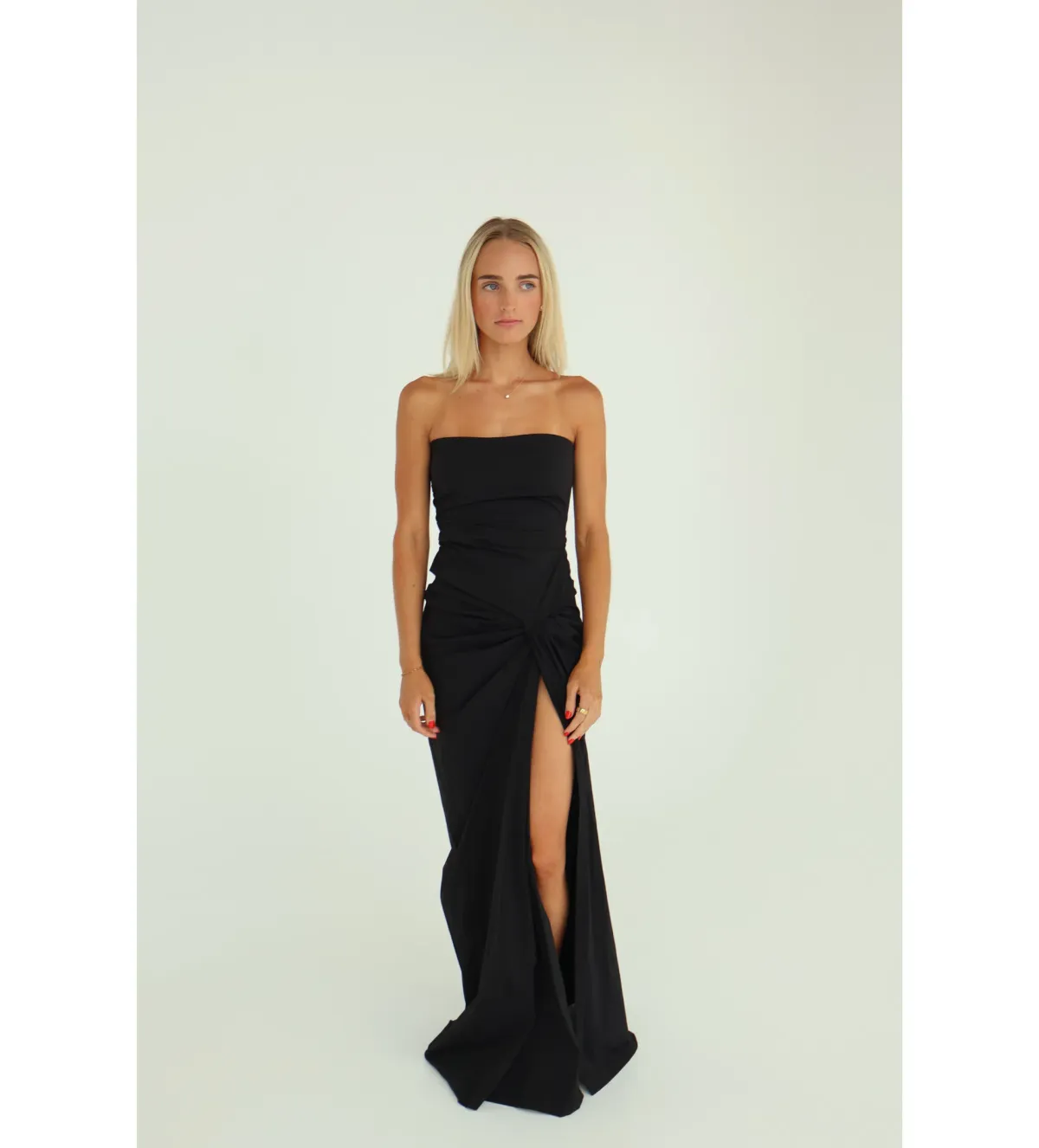 Bec & Bridge Domenic Strapless Dress Black Size AU 6 for rent on The Volte - main image