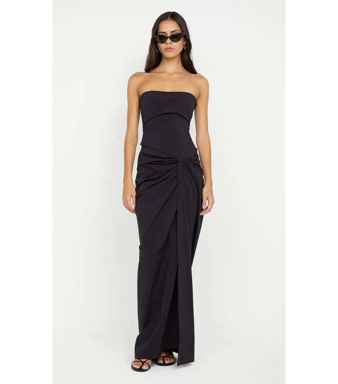Bec & Bridge Domenic Strapless Dress Black Size AU 6 for rent on The Volte - main image
