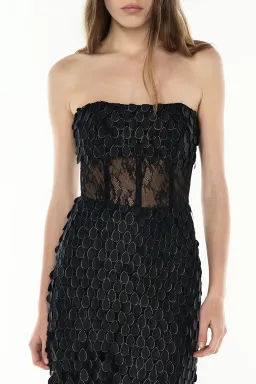 Manning Cartell Supreme Extreme Strapless Gown Black Size 14 for rent on The Volte - image 2