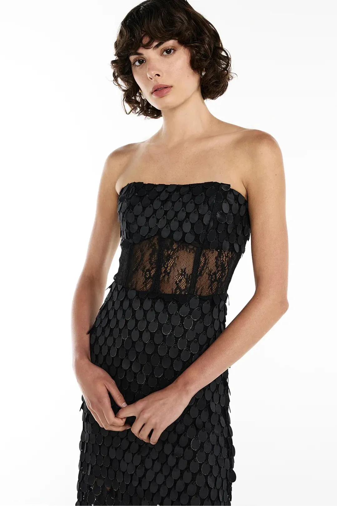 Manning Cartell Supreme Extreme Strapless Gown Black Size 14 for rent on The Volte - main image
