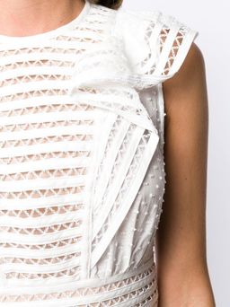 Zimmermann Verity Panelled Linear Dress White Size 2/ AU 12 for rent on The Volte - image 3