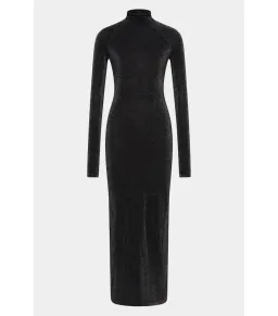 Sir the Label Chiano Long Sleeve Maxi Dress in Black Silver Size 2 / AU 10 for rent on The Volte - image 4