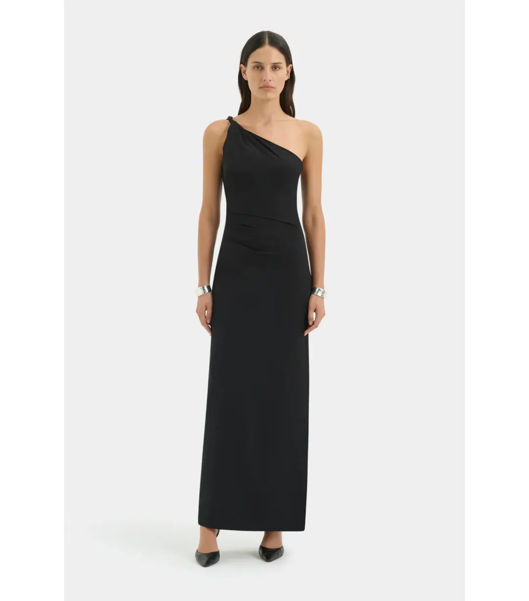 Sir the Label Rossana Maxi Gown in Black Size 2 / AU 10  for rent on The Volte - main image
