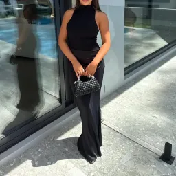 Henne  Soraia Dress Black Size 8  for rent on The Volte - image 4