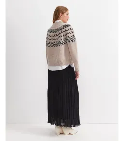 Sportscraft Sunflower Fair Isle Wool Sweater Oatmeal Size  for rent on The Volte - image 3