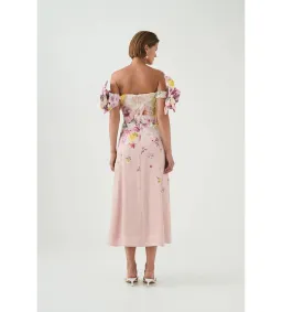 Aje Misha Maxi Dress in Pink Collage Floral Size XS / AU 6 for rent on The Volte - image 7